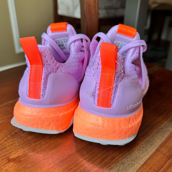 Adidas ULTRABOOST 5.0 DNA RUNNING SHOES SNEAKERS Bliss Lilac / Beam Orange - Picture 10 of 17
